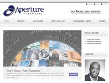 Tablet Screenshot of aperturefinancial.com